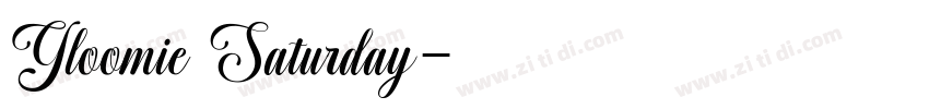 Gloomie Saturday字体转换